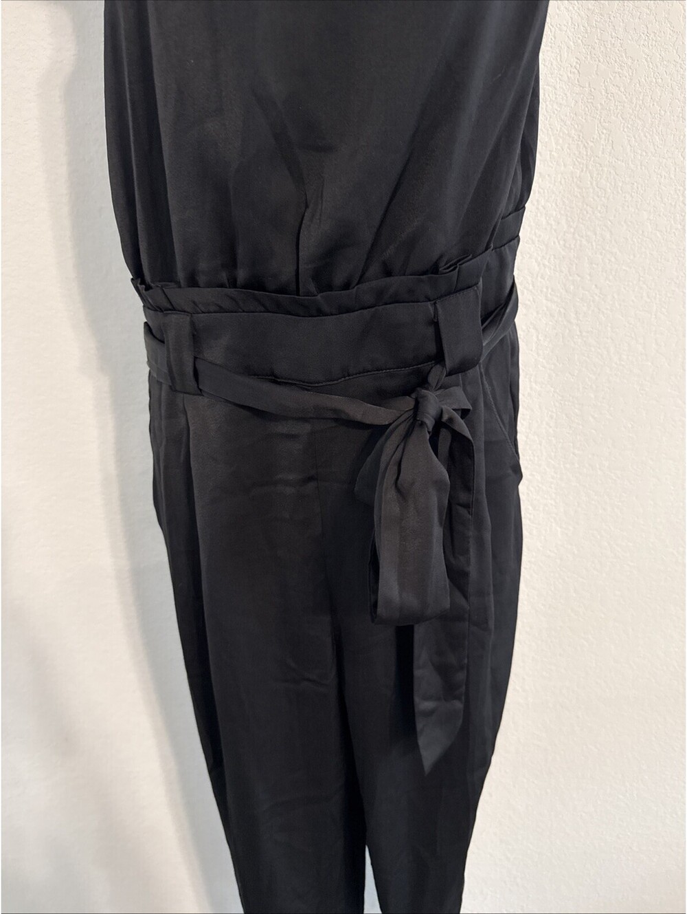 Talulah Black One Shoulder Belted Jumpsuit - MED - Picture 3 of 11